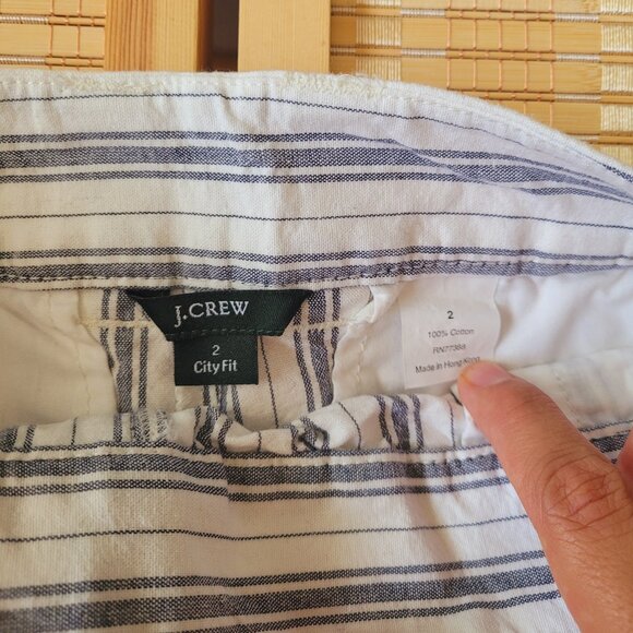 J.CREW Striped Linen Shorts - Picture 3 of 4